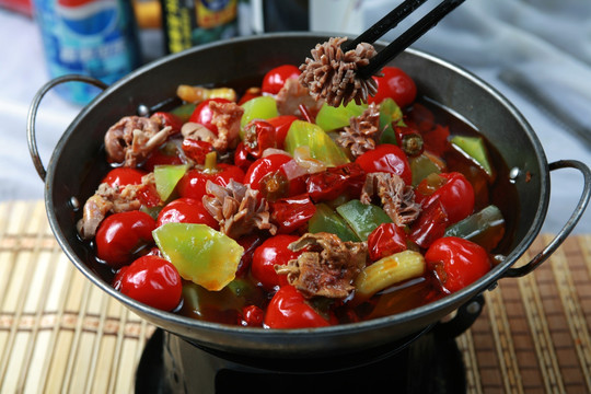 干锅鸡杂
