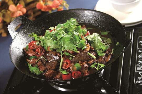 干锅鸭杂