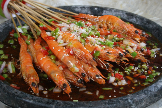 石锅焗大虾