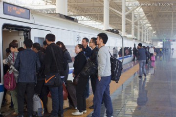 浙江 温州火车站 和谐号 站台