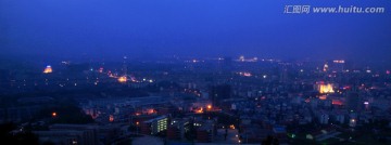 信阳夜景 信阳全景