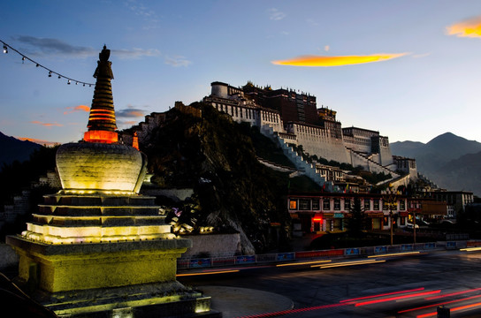布达拉宫 西藏风光