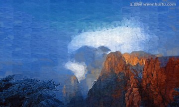 层山环绕