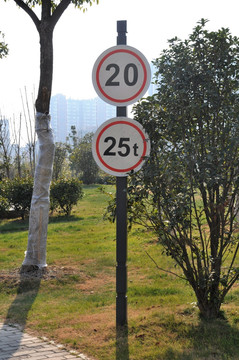 交通标示牌 限速指示牌