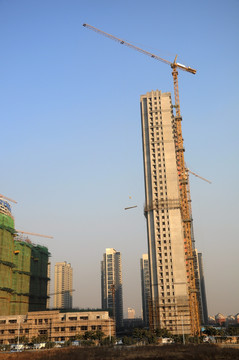建筑工地 塔吊
