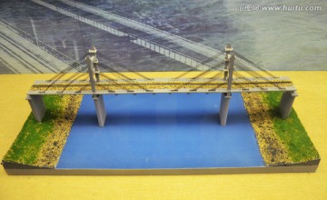 铁路斜拉桥结构模型