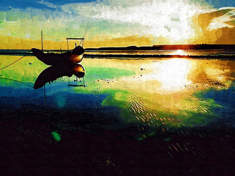 海景油画