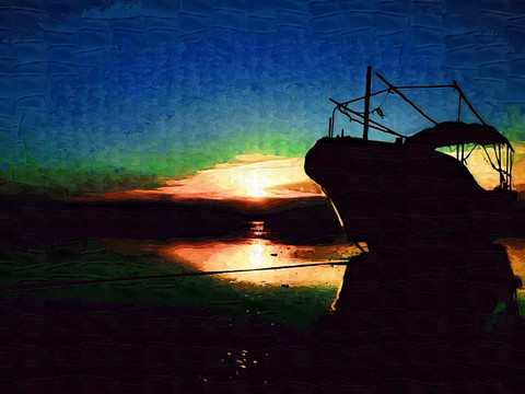 海景油画