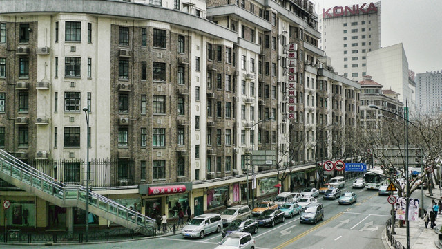上海淮海路 城市交通 都市
