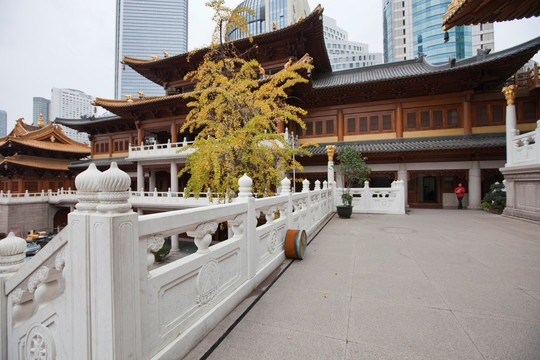 上海静安寺 寺庙建筑 中式建筑