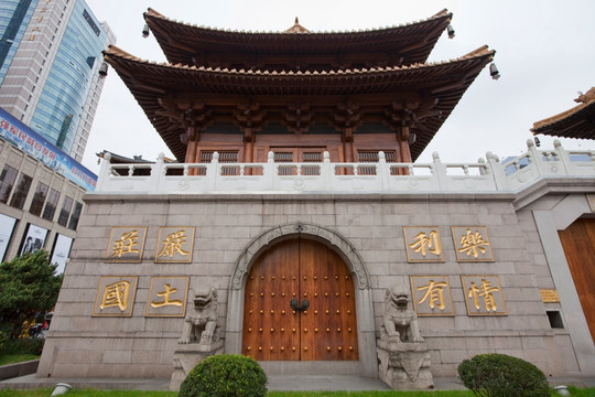 上海静安寺 寺庙建筑 中式建筑