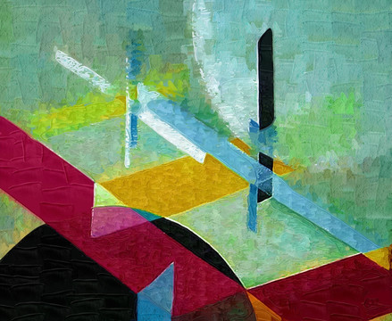 抽象画 油画