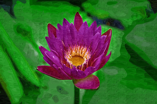 抽象画 油画