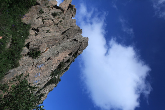 高山白云 蓝天