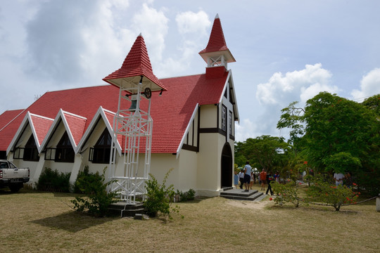 毛里求斯的海滨教堂