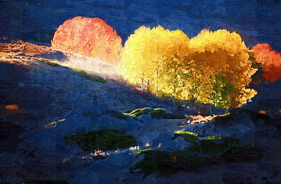 抽象画 油画