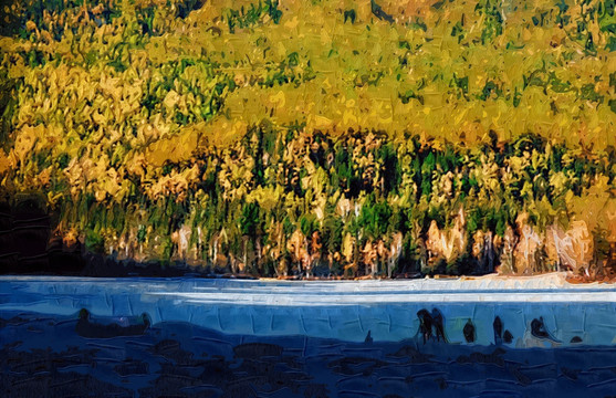 抽象画 油画