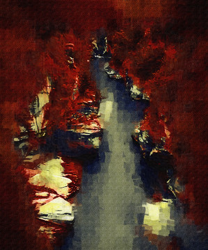 抽象画 油画