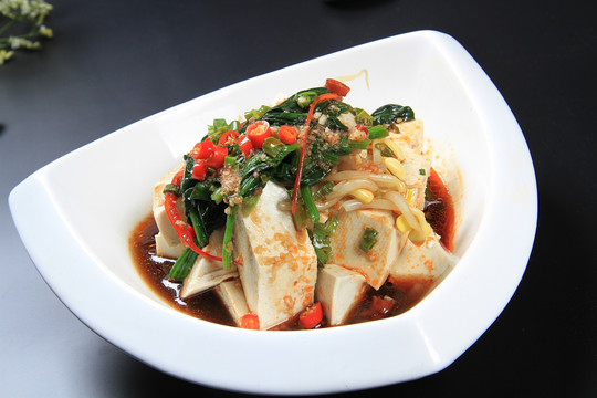菠菜豆腐