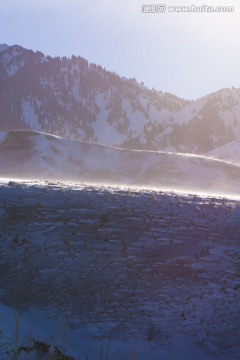 高原 雪山