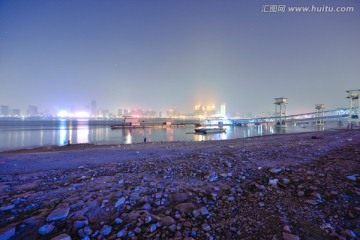 武汉汉口江滩夜景