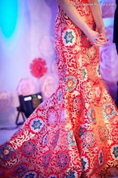 中国元素旗袍礼服