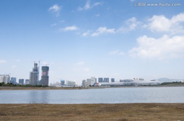 深圳都市风光 深圳湾体育中心