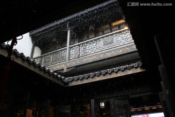 杭州 雪 天井 河坊街