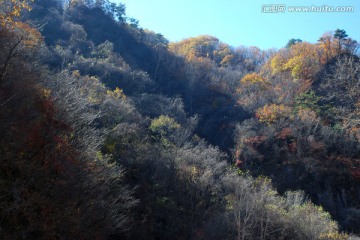 关门山 山脉 植被 秋景 秋色