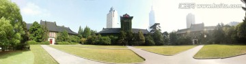 南京大学北大楼180全景草坪