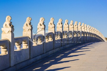 十七孔桥石雕 狮子