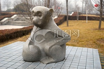 石雕生肖猴
