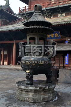 寺庙香炉