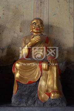 隆兴寺十八罗汉雕塑