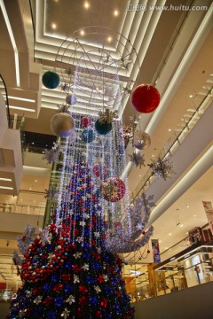 成都环球中心  圣诞树装饰