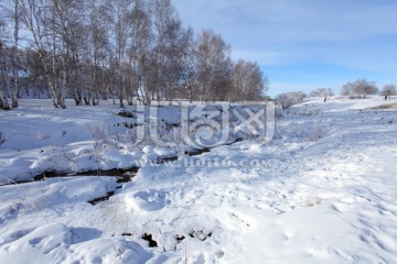 坝上草原雪景