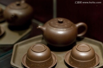 紫砂茶壶 茶道 茶具 东方元素