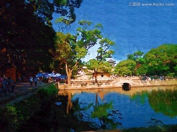 湖边风景