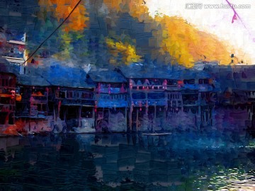 水彩建筑画