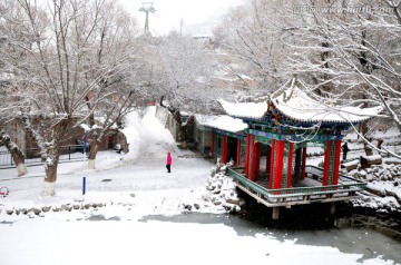 五泉山雪景