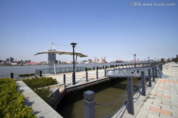 上海 外滩 浦江 港口 现代