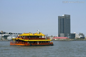 上海 外滩 浦江 港口 现代