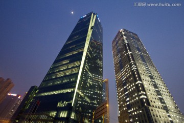 上海 陆家嘴 夜景 高层建筑