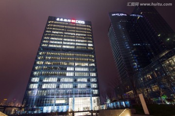 上海 陆家嘴 夜景 高层建筑