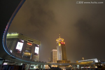 上海 陆家嘴 夜景 高层建筑