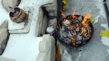 公墓 陵园 墓地 扫墓 香炉