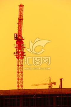 塔吊 工地建设