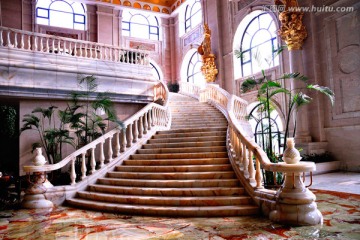 宾馆玉石楼梯
