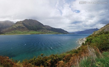 新西兰瓦纳卡湖区风景