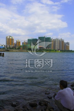 衡阳江景洋房 垂钓